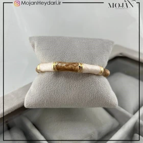 دستبند زنانه بنگل با طرح میناکاری شیک و ظریف کد bg10005