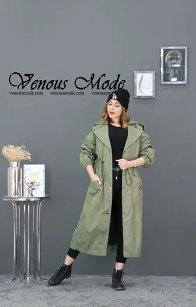 بارانی بلند پشت ژیله