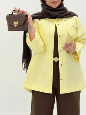 3565-مانتو کتان پیکو