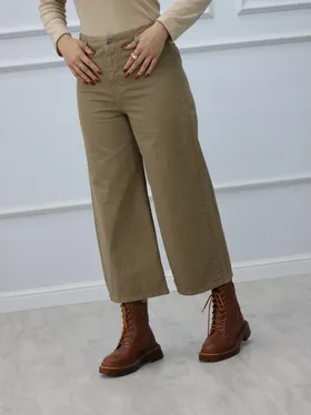 شلوار واید کتان