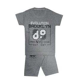 ست تیشرت و شلوارک پسرانه مدل بروکلین کد 1269