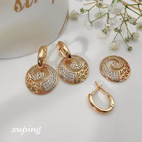 گوشواره دوحالته نگین‌دار ژوپینگ
