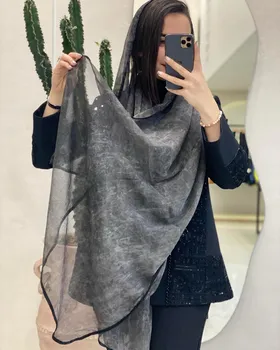 شال کبریتی لبه دوری ساتن