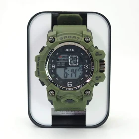 ساعت مچی دیجیتالی دخترانه و پسرانه ایک AIKE زیبا و باکیفیت (سبز)