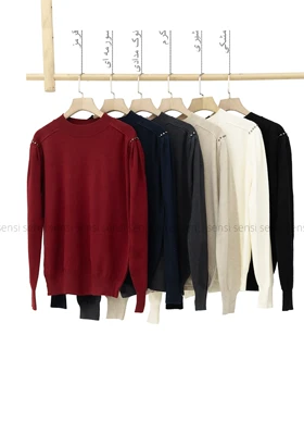 بلوز بافت سرآستین ساچمه کد1004586