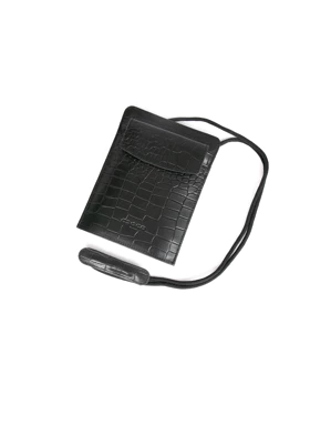 کیف گردنی چرم مدل ژولیا