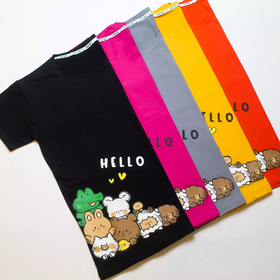 تیشرت نخپنبه hello حیوانات کد 480