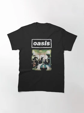 تیشرت گروه موسیقی oasis اوئیسیز تیشرت classic rock 90's کد 169397