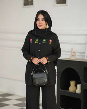 مانتو گلدوزی مدل گلین کد 2954