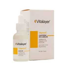 سرم دور چشم کافئین و ویتامین سی ویتالیر 30 میل