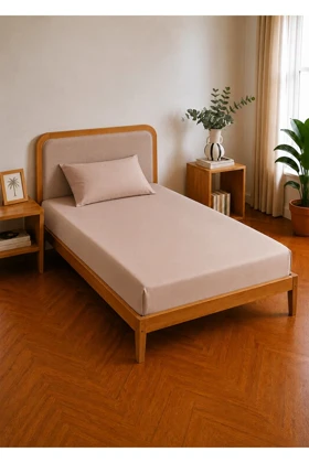 ملحفه کشدار یک نفره Bella Maison مدل Supreme Basic پنبه
