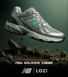کفش کتانی طوسی خاکستری New Balance 1906R