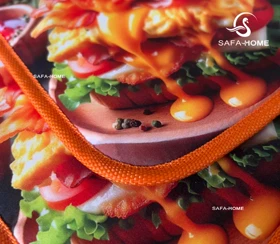 دستگیره آشپزخانه جفتی طرح فود سه بعدی
