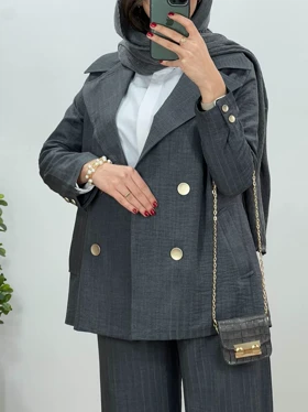 ست کت و شلوار شانتون آینام