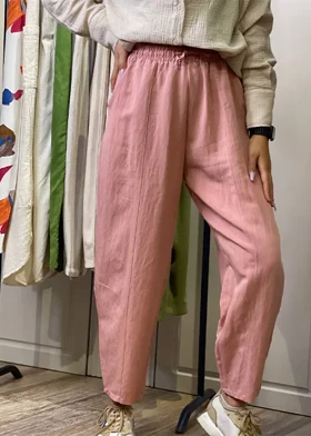 شلوار لینن مام استایل