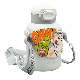 بطری و تراول ماگ کرایون شین چان بچگانه مدل Cosmo ظرفیت 0.48 لیتر