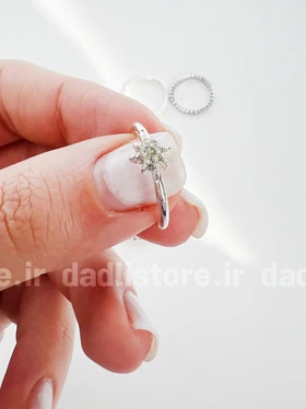 پک انگشتر نقره ای 8 عددی