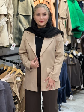 کت تکی زنانه کجراه مدل ساده قد 70