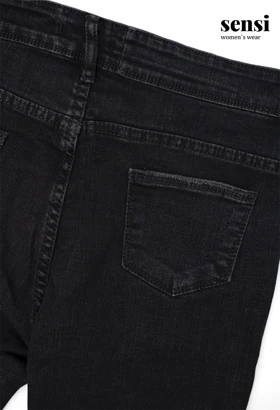 شلوار جین اسکینی ذغالی کد1000492