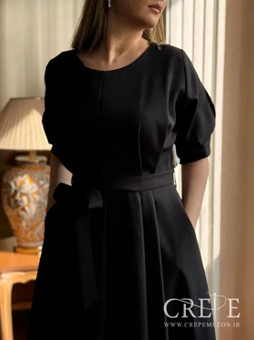 پیراهن جلو پیله کرپ