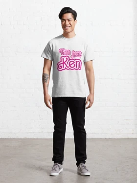 تیشرت لانگ دخترانه Barbie تیشرت لانگ دخترانه باربی طرح I_m Just Ken