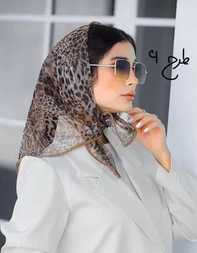 مینی اسکارف توری پلنگی 4009