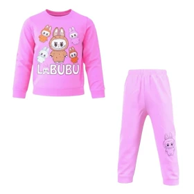 ست سویشرت آستین بلند و شلوار راحتی دخترانه مدل لبوبو PJ1381