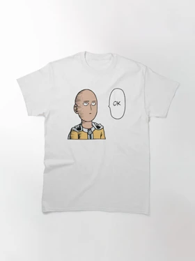 تیشرت مرد تک مشتی | تیشرت One Punch Man طرح one ok punch merch کد 123866