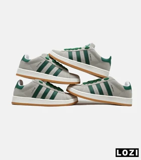 کفش کتانی بزرگ پا آدیداس کمپس مدل 5722 رنگ طوسی سبز