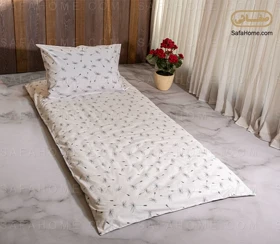 سرویس تشک مهمان یک نفره 4 تکه طرح قاصدک سفید