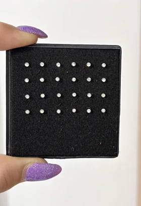پیرسینگ سوزنی بینی تک نگین 750 کد 750