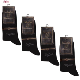 جوراب نیم ساق مردانه ماییلدا مدل 3630-182 بسته 4 عددی