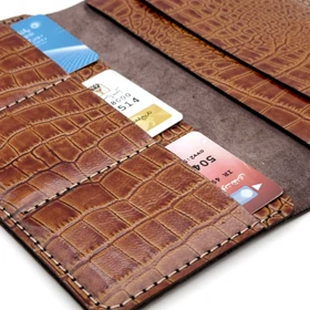 کیف پول پالتویی چرم مدل پایا