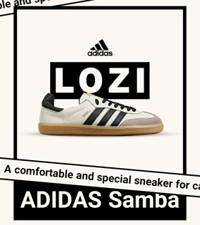 کفش کتانی مردانه زنانه کرم مشکی مدل 7300 ADIDAS Samba