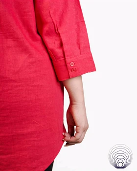 شومیز زنانه جلو بسته قرمز