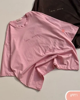 تیشرت باکسی LOVE کد 5921