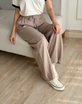 شلوار لینن کاغذی سایا کدPA-9070