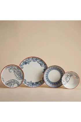 سرویس غذاخوری KORKMAZ مدل Iona Collection چینی - چندرنگ