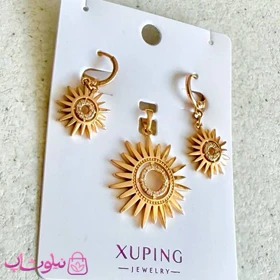 نیم ست زنانه ژوپینگ مدل خورشید طلایی کد 999
