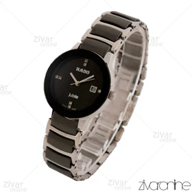 ساعت رادو زنانه سرامیکی نقره ای مشکی 103782