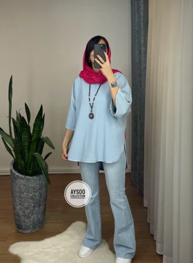 تونیک مانتویی شاپرک(ایراد دار)