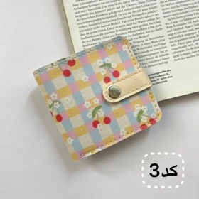 کیف پول جیبی دخترانه (کارت و اسکناس) چرم مصنوعی فانتزی 4 جای کارت ابعاد 1010