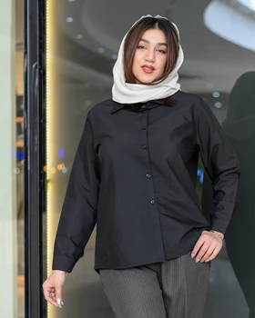 خرید عمده شومیز مشکی زنانه قیمت 328 تومن کد 7179