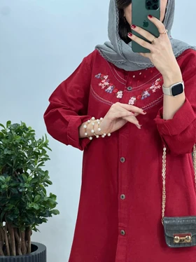 مانتو گلدوزی ساحل(ایراد دار)