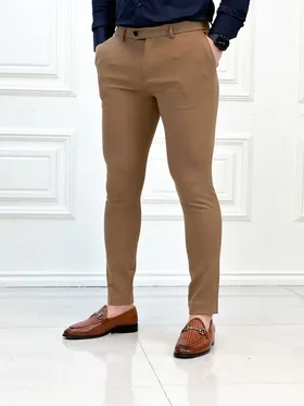 شلوار پارچه ای 16142 نسکافه ای