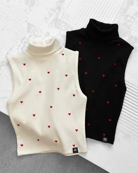 کراپ تاپ یقه اسکی قلب قلبی