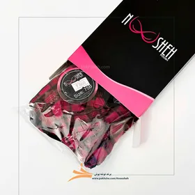 ست گارتر دار سرخابی فانتزی چارخونه برند نوشه پوش
