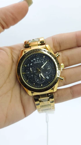 ساعت مچی مردانه امپاور Empower با سه موتور فعال کرنوگراف و تمام استیل