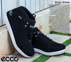 کفش مردانه ساق‌دار ecco مدل Horse (مشکی)