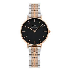 ساعت زنانه دنیل ولینگتون دورنگ رزگلد مدیوم مدل DW-8617-L
